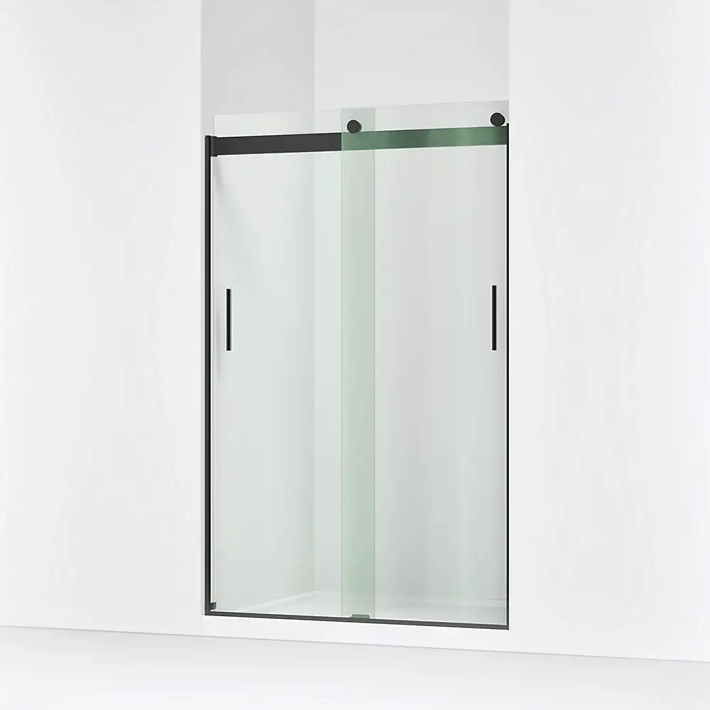 Kohler 706008-L-BL Levity 74" Sliding Shower Door Matte Black