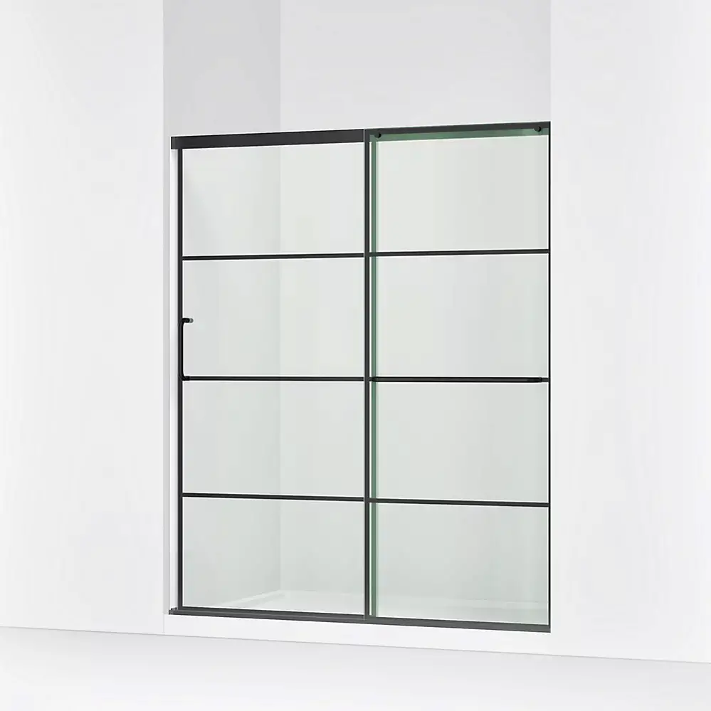 Kohler 707608-6G79-BL Elate 70" Sliding Glass Shower Door Matte Black
