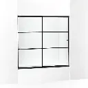 Kohler 707609-6G79-BL Elate 56" Sliding Glass Shower Door Matte Black