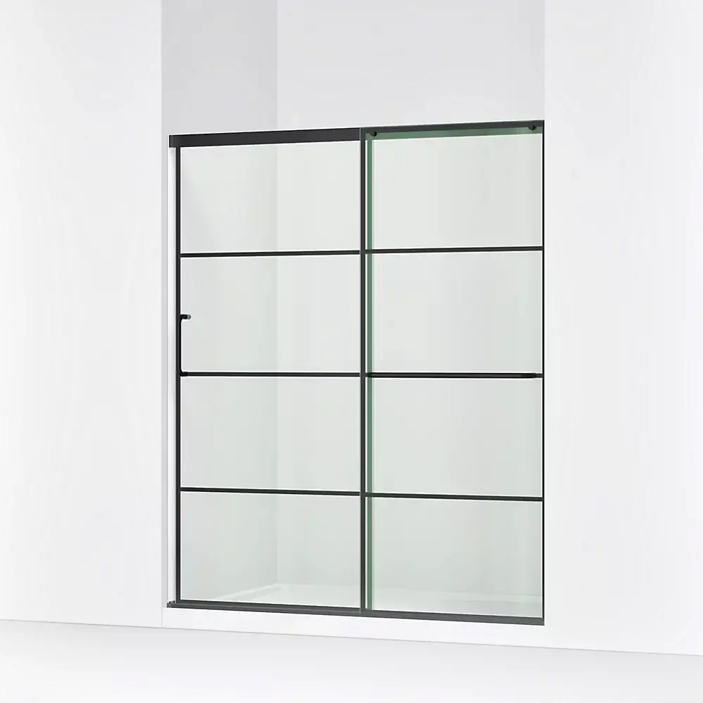 Kohler 707615-8G79-BL Elate 75" Sliding Glass Shower Door Matte Black