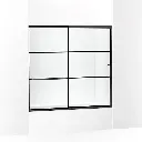 Kohler 707618-8G79-BL Elate 56" Sliding Glass Shower Door Matte Black