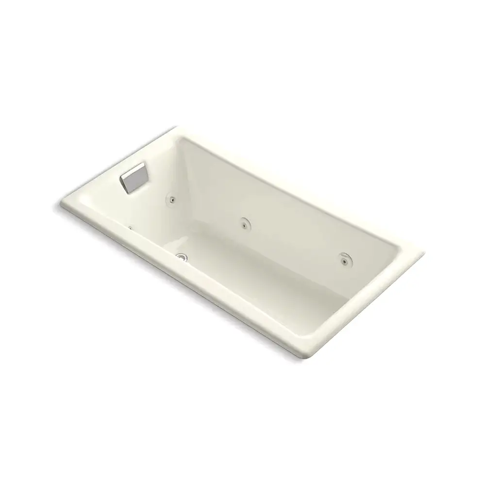 Kohler 852-JHB-96 Tea-For-Two 60" x 32" Drop-in Whirlpool Bath Biscuit
