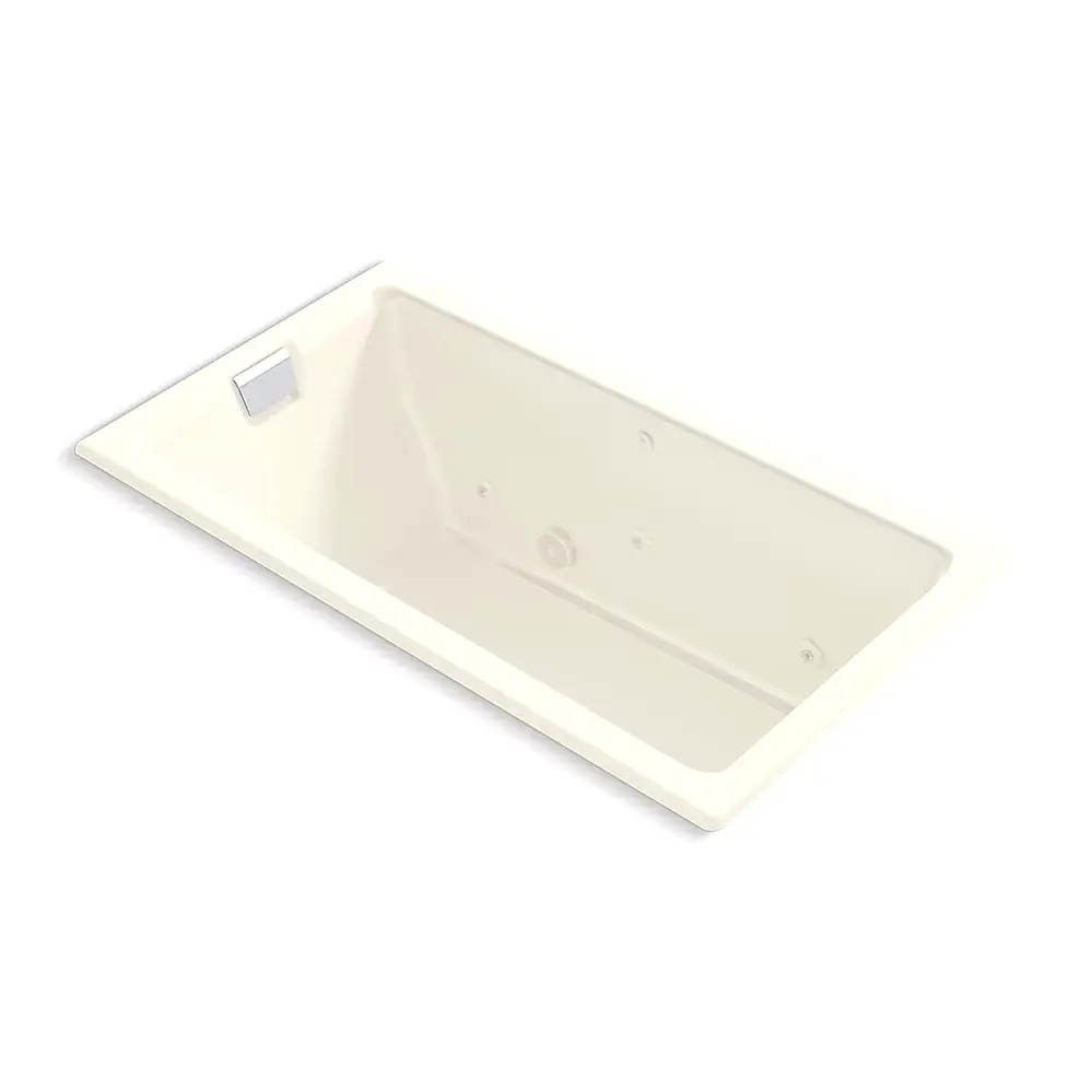 Kohler 856-JH-96 Tea-For-Two 66" x 36" Drop-in Undermount Whirlpool Bath Biscuit
