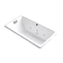 Kohler 856-JHE-0 Tea-For-Two 66" x 36" Drop-in Undermount Whirlpool Bath White
