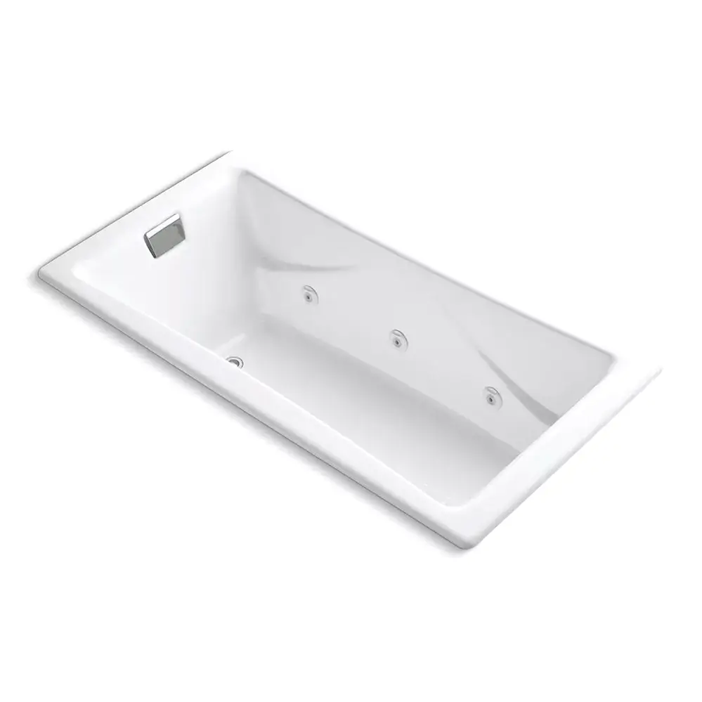 Kohler 865-JHD-0 Tea-For-Two 71-3/4" x 36" Drop-in Whirlpool Bath White