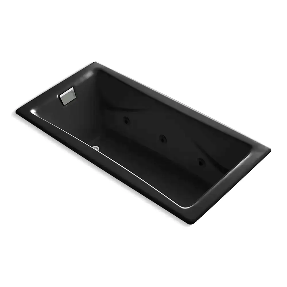 Kohler 865-JHD-7 Tea-For-Two 71-3/4" x 36" Drop-in Whirlpool Bath Black