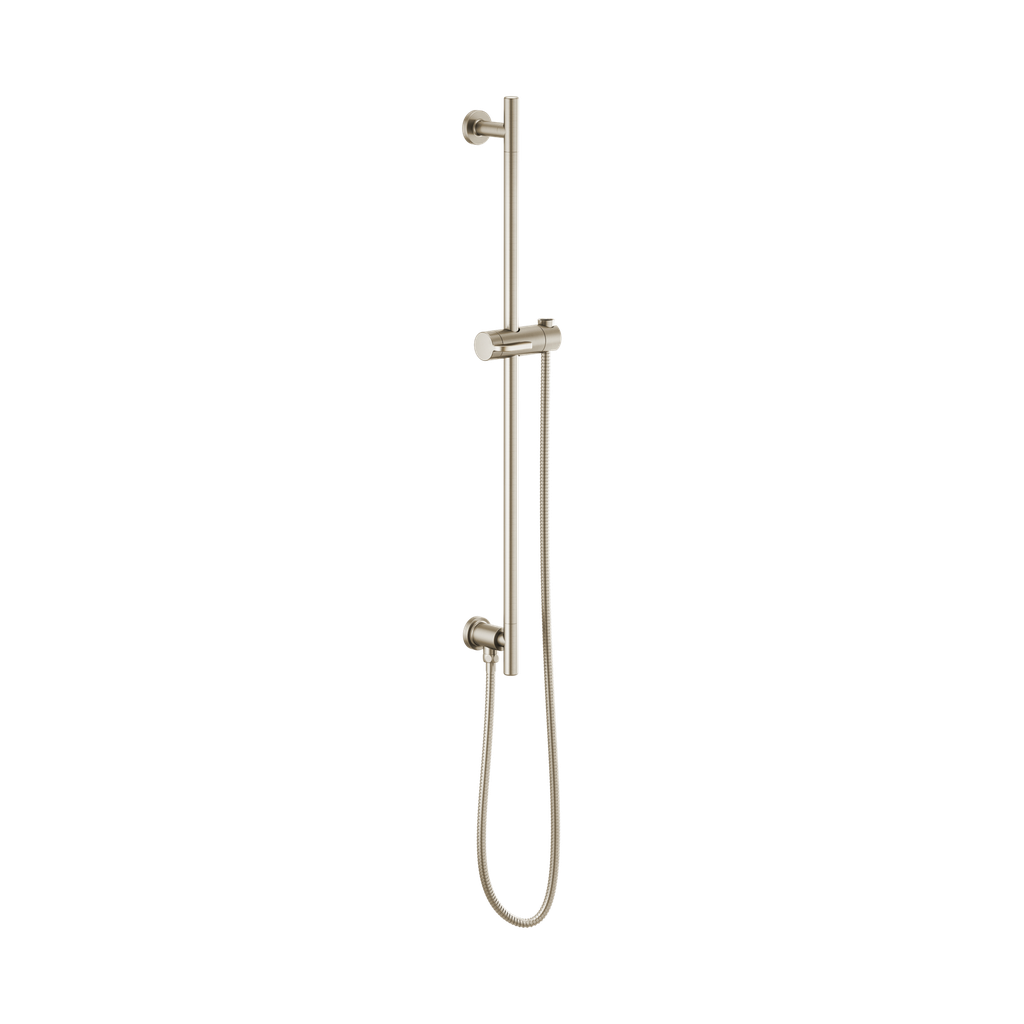 Brizo 74792-BN Essential Shower Series Linear Round Slide Bar With Hose Brilliance Brushed Nickel