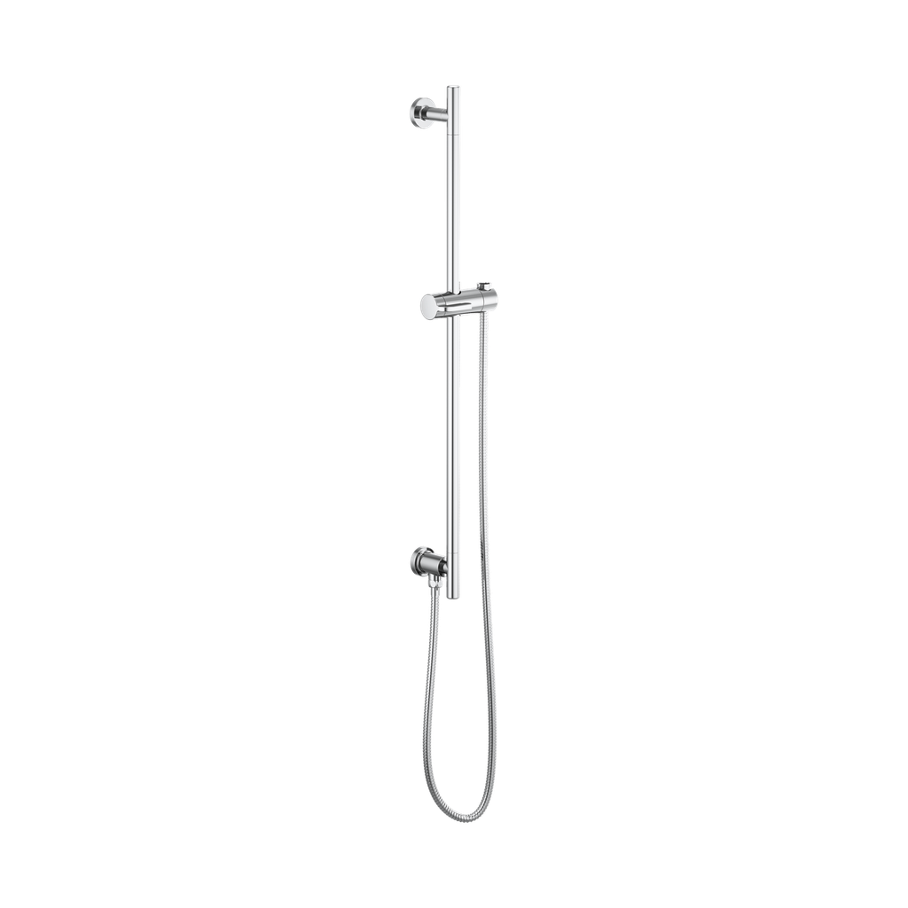 Brizo 74792-PC Essential Shower Series Linear Round Slide Bar With Hose Polished Chrome