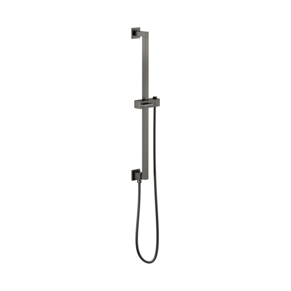 Brizo 74799-SL Essential Shower Series Linear Square Slide Bar With Hose Brilliance Luxe Steel