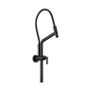 Brizo 81892-BL Essential 10 7/16" Linear Round Slide Bar Shower Arm And Flange Matte Black