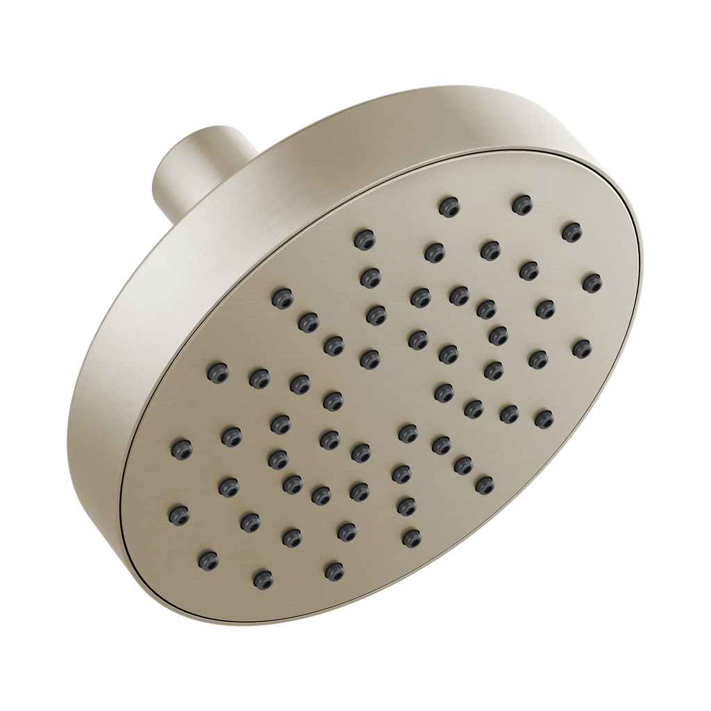 Brizo 82392-BN-2.5 Essential 5" Linear Round Wall Mount 2.5 GPM Shower Head Brilliance Brushed Nickel