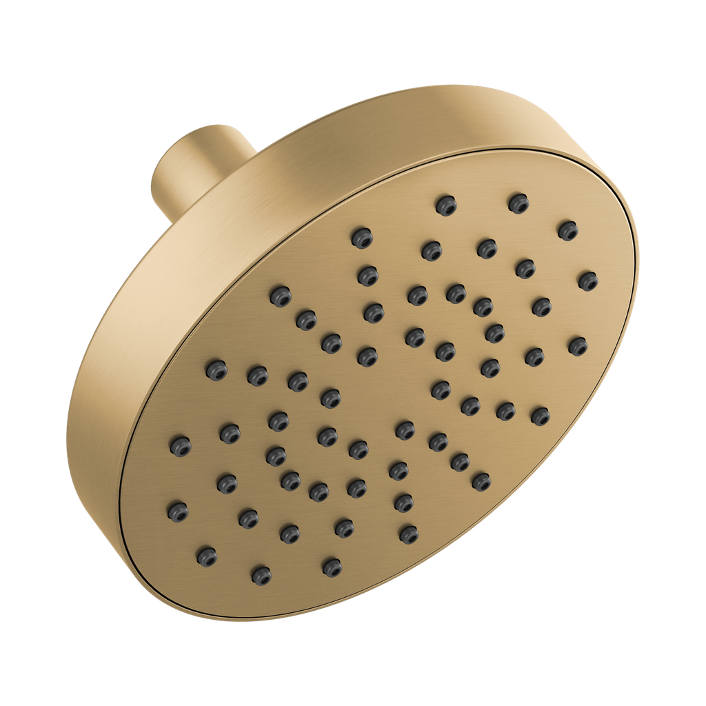 Brizo 82392-GL Essential 5" Linear Round Wall Mount 1.75 GPM Shower Head Brilliance Luxe Gold