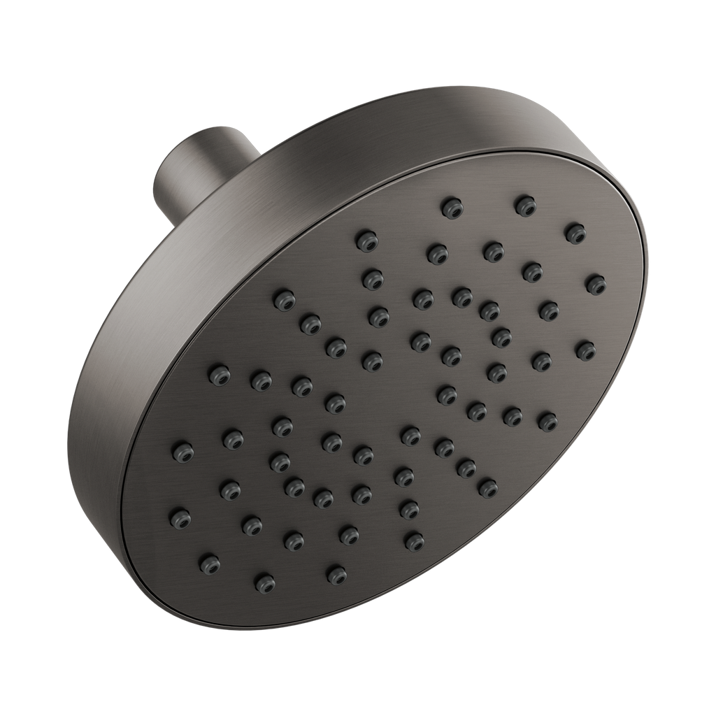 Brizo 82392-SL-2.5 Essential 5" Linear Round Wall Mount 2.5 GPM Shower Head Brilliance Luxe Steel