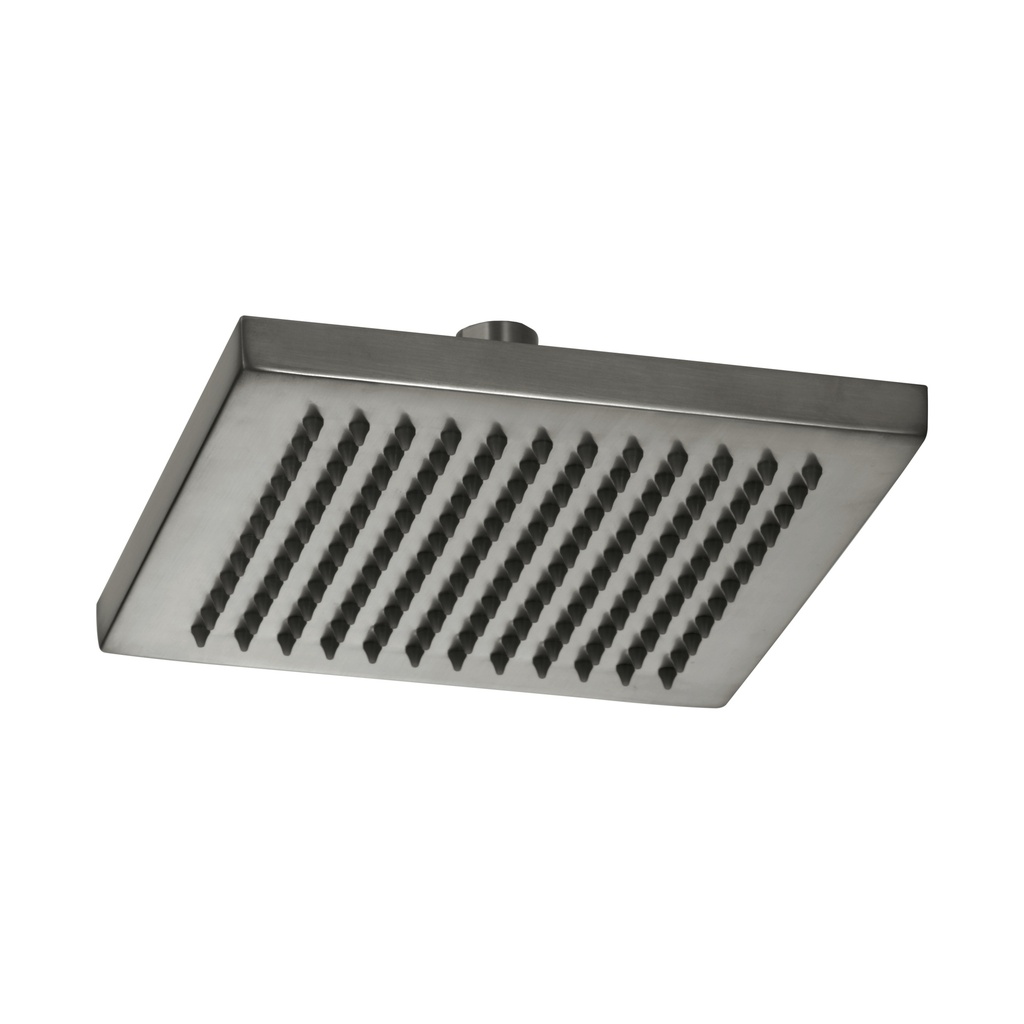 Brizo 83341-SL-2.5 Essential 8" Linear Square Raincan 2.5 GPM Shower Head Brilliance Luxe Steel
