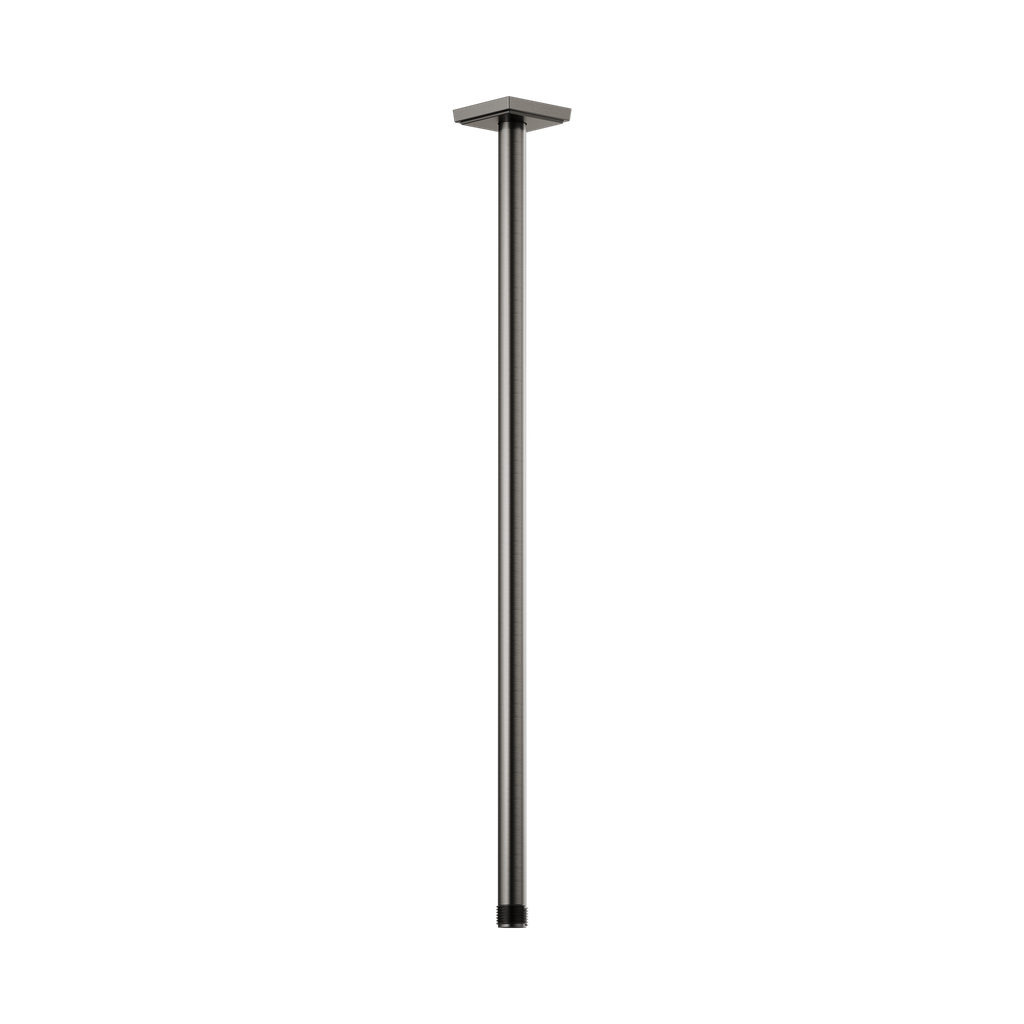 Brizo 83999-24-SL Essential 24" Ceiling Mount Shower Arm And Square Flange Brilliance Luxe Steel