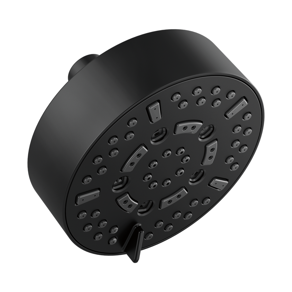 Brizo 87292-BL-2.5 Essential 5” Linear Round H2Okinetic 2.5 GPM Shower Head Matte Black
