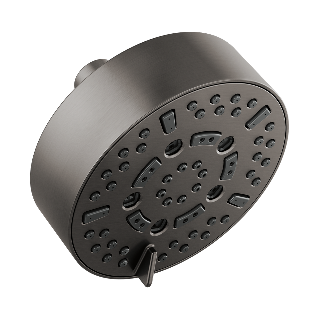 Brizo 87292-SL Essential 5” Linear Round H2Okinetic 1.75 GPM Shower Head Brilliance Luxe Steel
