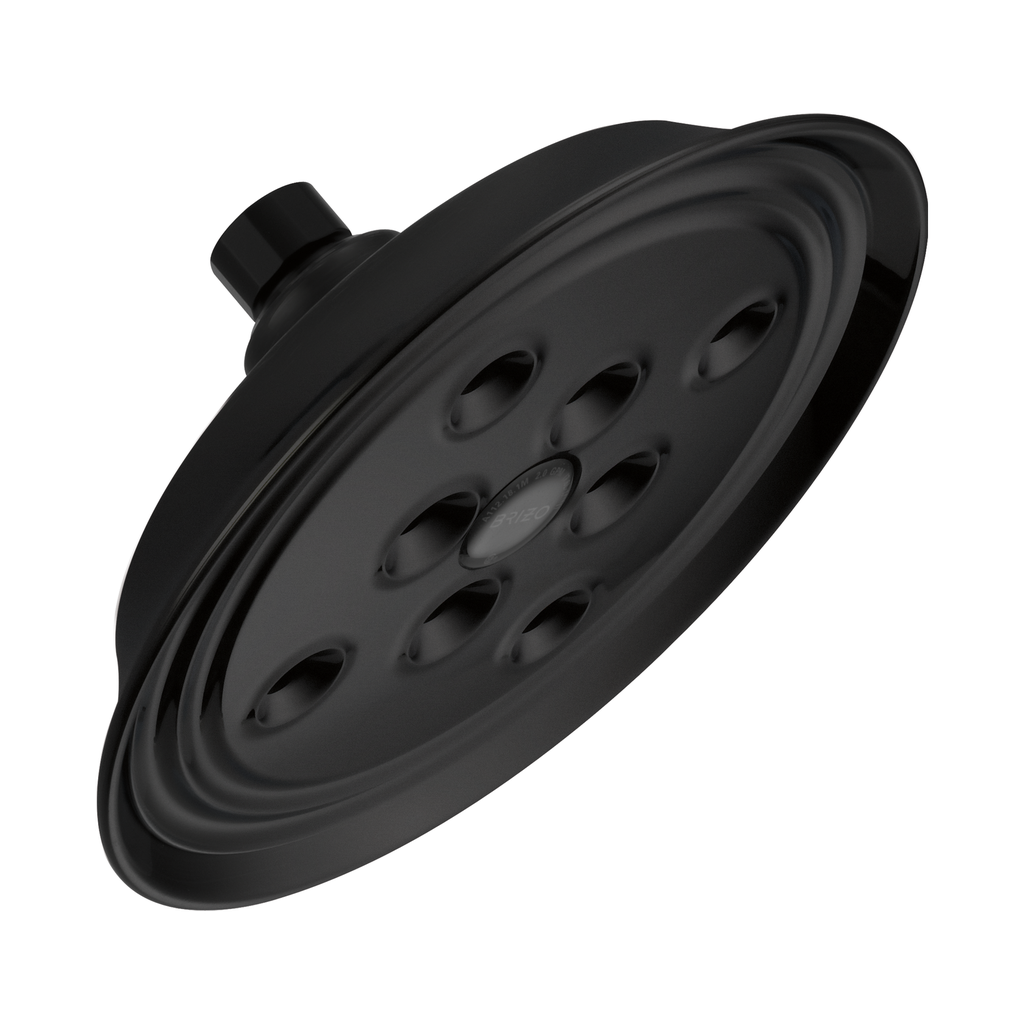 Brizo 87305-BL Essential 7" Classic Round H2Okinetic Showerhead Matte Black