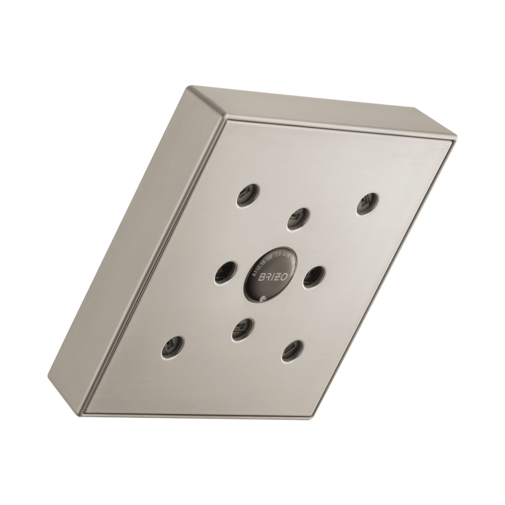 Brizo 87380-NK Essential 5” Linear Square H2Okinetic Showerhead Brilliance Luxe Nickel