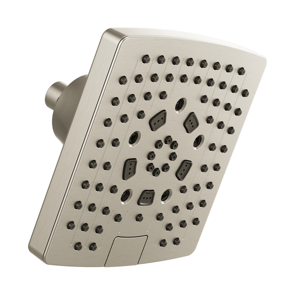 Brizo 87406-BN Essential 7” Linear Square H2Okinetic Showerhead Brilliance Brushed Nickel