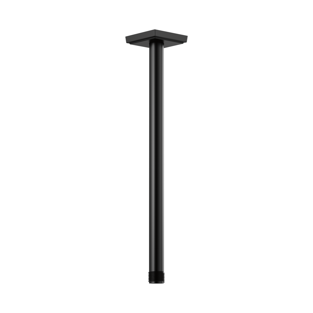 Brizo RP101286BL Essential 14" Ceiling Mount Shower Arm And Square Flange Matte Black