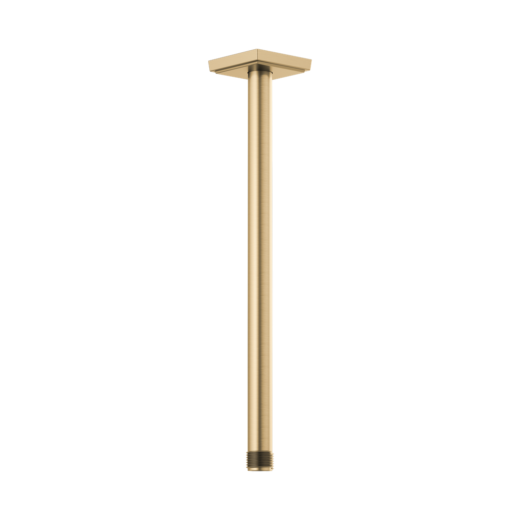 Brizo RP101286GL Essential 14" Ceiling Mount Shower Arm And Square Flange Brilliance Luxe Gold
