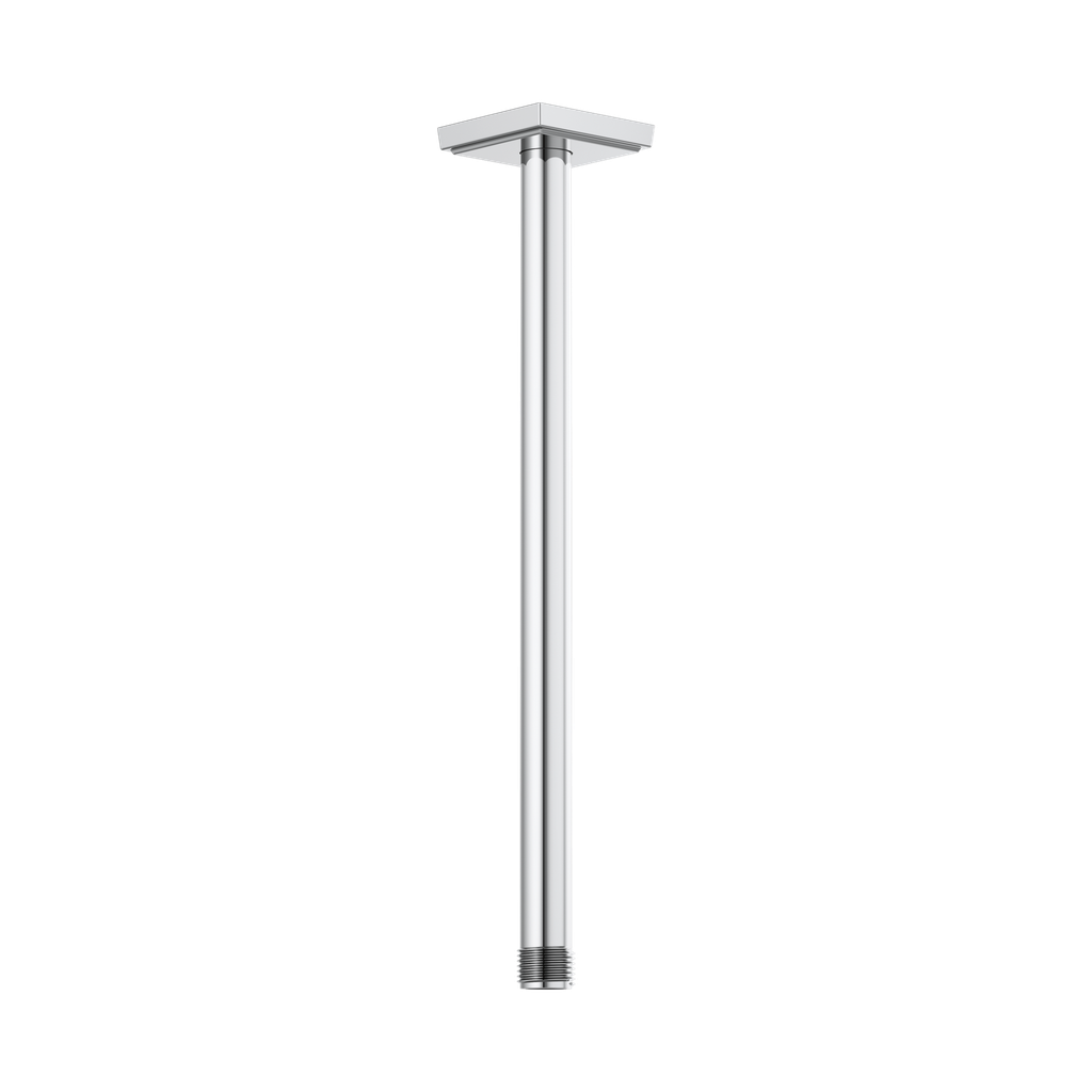 Brizo RP101286PC Essential 14" Ceiling Mount Shower Arm And Square Flange Polished Chrome
