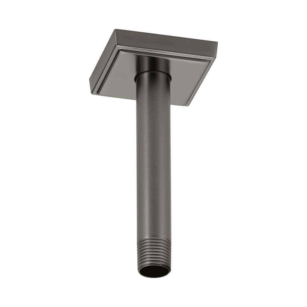 Brizo RP70764SL Essential 6" Ceiling Mount Shower Arm And Square Flange Brilliance Luxe Steel