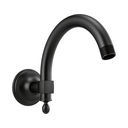 Brizo RP70909BL Essential 10" Classic Wall Mount Shower Arm And Flange Matte Black