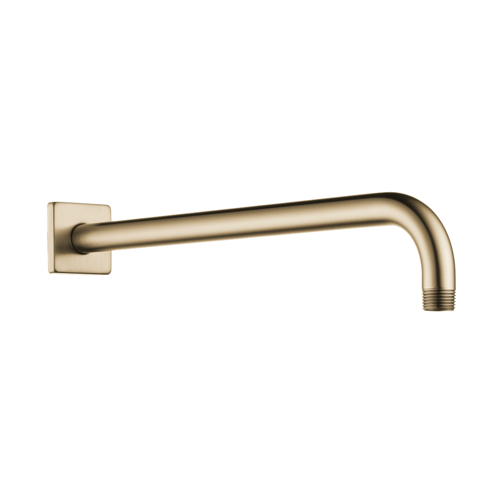 Brizo RP71650GL Essential 16" Linear Square Wall Mount Shower Arm And Flange Brilliance Luxe Gold