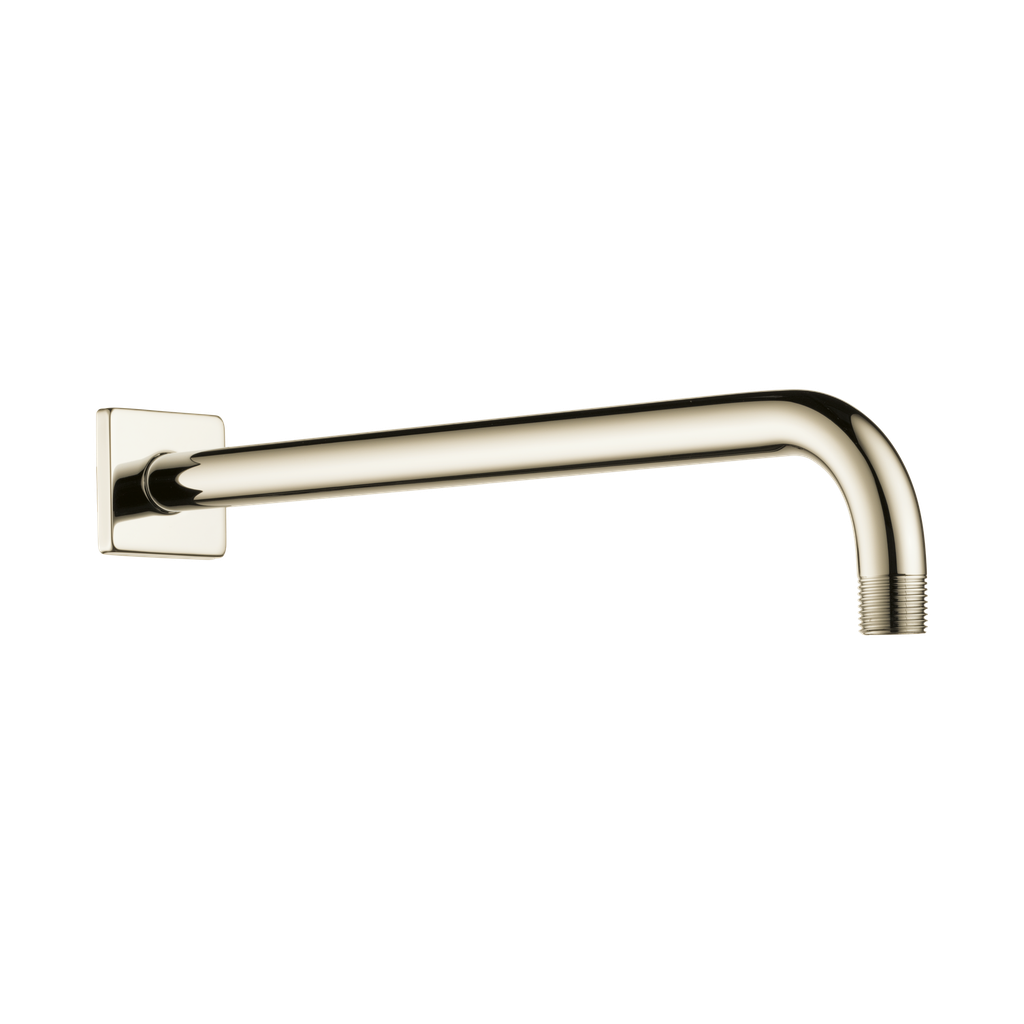 Brizo RP71650PN Essential 16" Linear Square Wall Mount Shower Arm And Flange Brilliance Polished Nickel