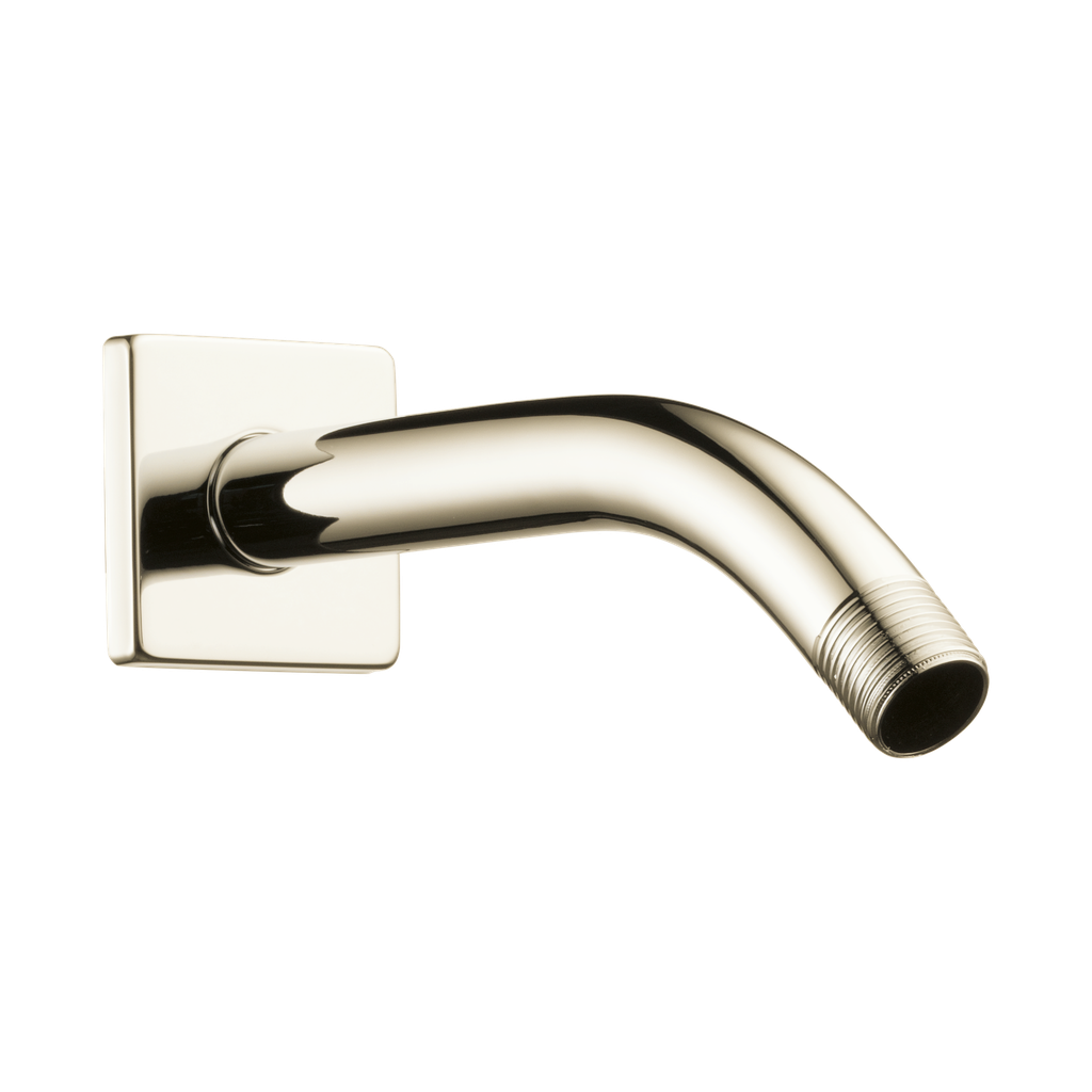 Brizo RP74448PN Essential 7" Linear Round Wall Mount Shower Arm And Flange Brilliance Polished Nickel