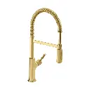 Hansgrohe 04851250 Locarno Semi Pro Kitchen Faucet 2 Spray 1.75 Gpm Brushed Gold Optic