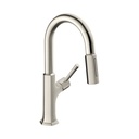 Hansgrohe 04853800 Prep Kitchen Faucet 2 Spray Pull Down 1.75 Gpm In Steel Optic
