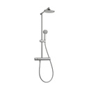 Aquabrass 52635 Tekno 1/2 Thermostatic Shower Column Brushed Stainless Steel