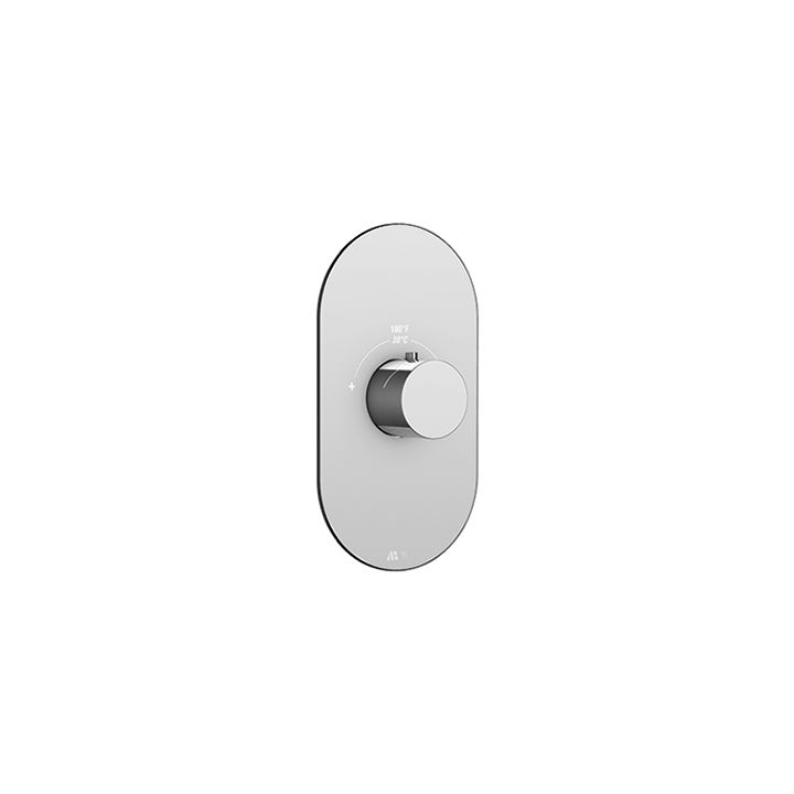 Aquabrass R3095 Trim Set For 12000 1/2 And 3000 3/4 Thermostatic Valves Brushed Nickel
