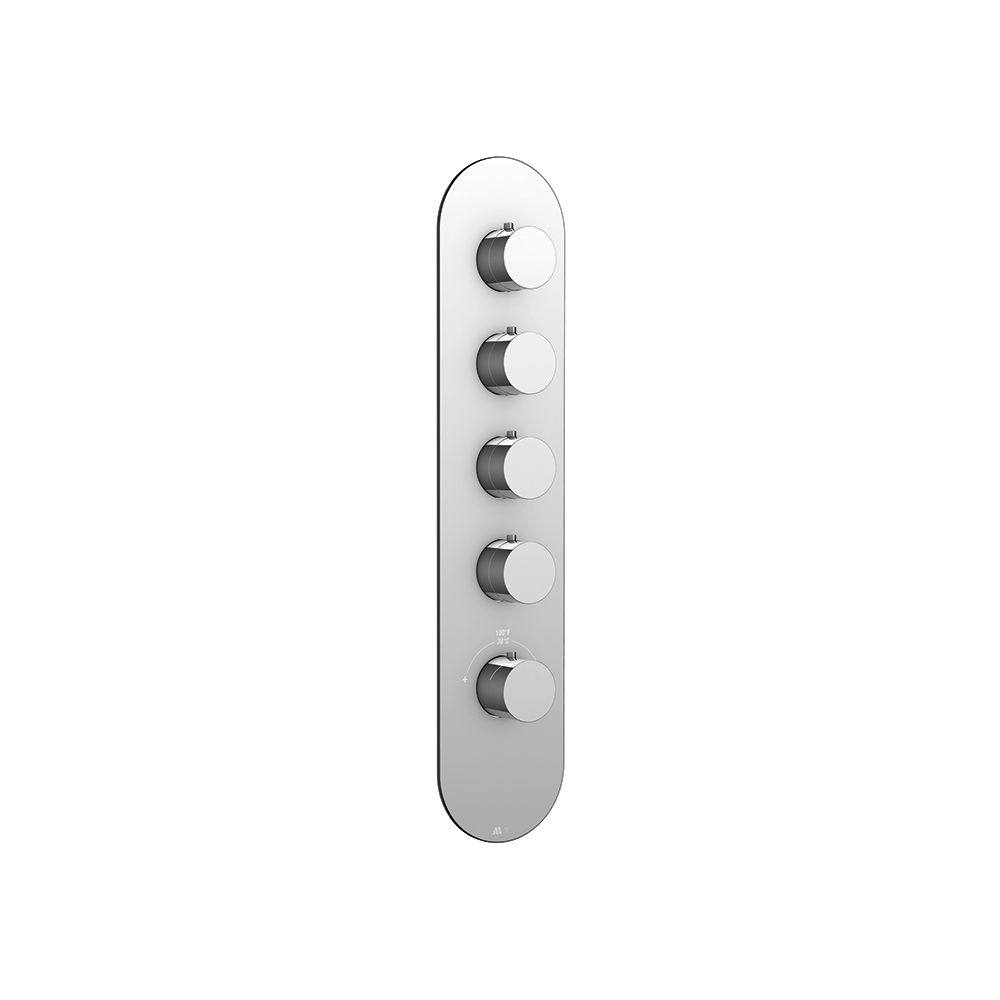 Aquabrass R3495 Trim Set For 3/4 Thermostatic Valve 3004 Brushed Nickel