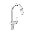 Grohe 30378000 Defined Dual Spray Pull-Down Bar Faucet Chrome