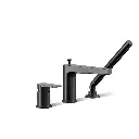 Kohler 74032-4-BL Taut Deck Mount Faucet With Handshower Matte Black