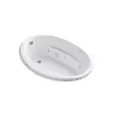 Kohler 1162-CB-0 Sunward 60" x 42" Drop-in Whirlpool Heated Bath White