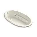 Kohler 1164-CB-96 Sunward 72" x 42" Drop-in Whirlpool Bath Biscuit