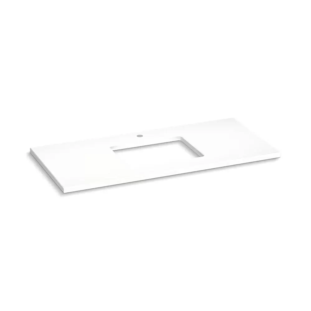 Kohler 28253-MMW Silestone 49" Quartz Vanity Top With Rectangular Cutout Miami White