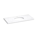 Kohler 28254-EST Silestone 49" Quartz Vanity Top With Oval Cutout Eternal Statuario