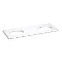 Kohler 28256-EST Silestone Quartz 61" Vanity Top Double Oval Cutouts Eternal Statuario