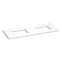Kohler 28258-MMW Silestone 61" Quartz Vanity Top Two Rectangular Cutouts Miami White