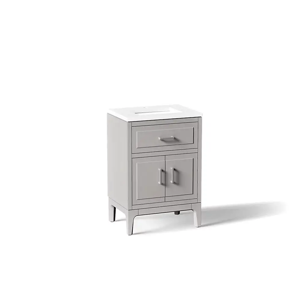 Kohler 33552-ASB-1WT Seer 30" Vanity Cabinet With Sink Mohair Grey