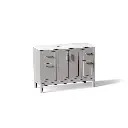 Kohler 33554-ASB-1WT Seer 48" Vanity Cabinet With Sink Mohair Grey