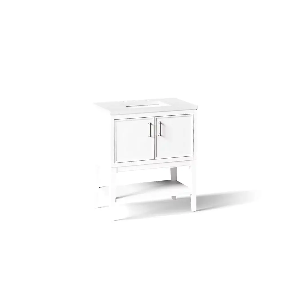 Kohler 33578-ASB-0 Winnow 30" Bathroom Vanity Cabinet With Sink White