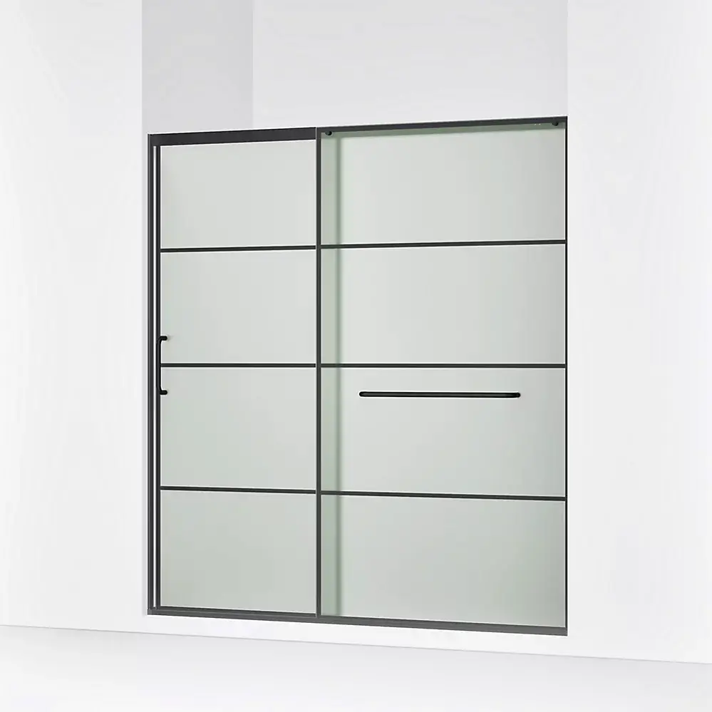 Kohler 707617-8G80-BL Elate 75" Sliding Glass Shower Door Matte Black