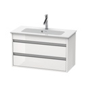 Duravit KT6453 Ketho Wall Mounted Compact Vanity Unit White High Gloss